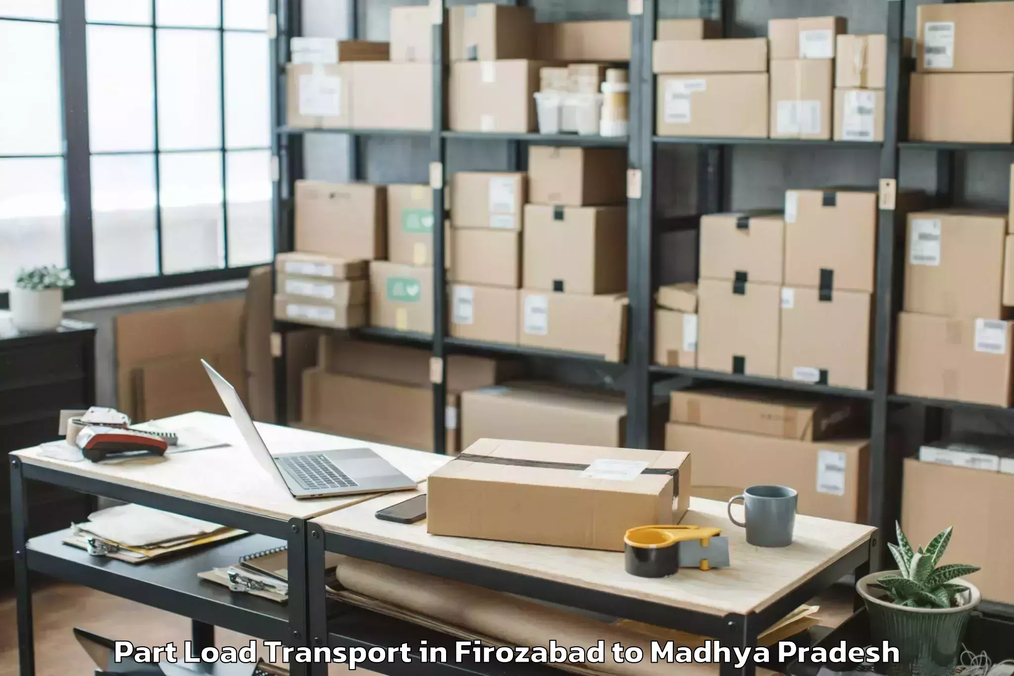 Book Firozabad to Kannod Part Load Transport Online